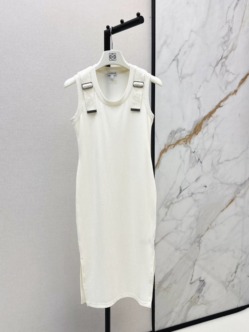 Loewe White Sleeveless Dress - Picture 1 of 6